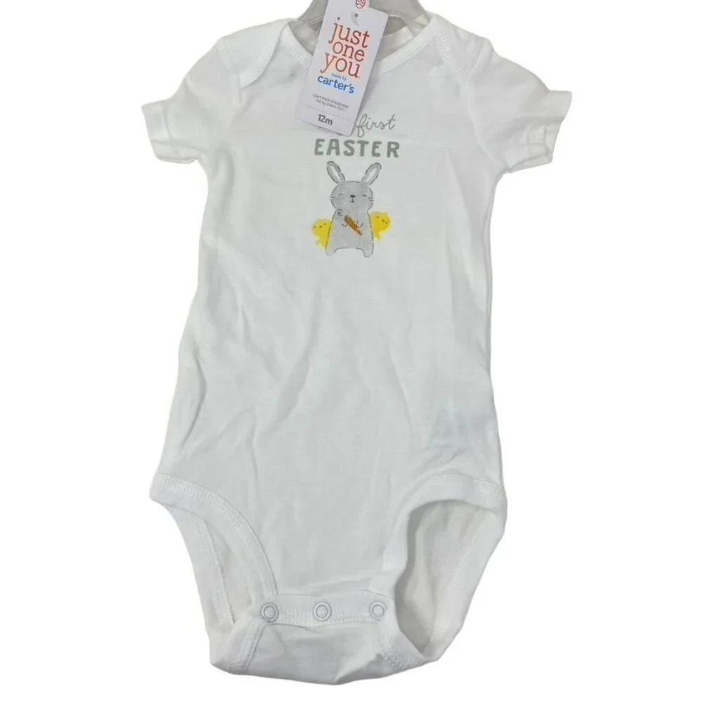 Carter's Just One You® Baby 'My First Easter' Bodysuit - White 12M